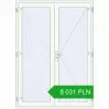 Pricing Drzwi zewnętrzne 1630x2250 mm DOOR KORSA ENERGY-SAVING REHAU SYNEGO RAL 9016 Traffic white dwustronny. Price: 8030,75 zł