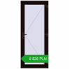 Pricing Entrance doors 900x2200 mm DOOR KORSA ENERGY-SAVING REHAU SYNEGO BLACK_BROWN two-sided. Price: 5 524.8 PLN