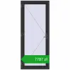Pricing Entrance doors 1000x2400 mm DOOR ENERGY-SAVING REHAU SYNEGO ANTHRACITE_GREY_GLATT two-sided. Price: 7786,51 zł