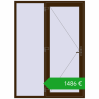 Pricing Entrance doors 1600x2200 mm DOOR KORSA OPTIMUM REHAU BRILLANT DARK_OAK two-sided. Price: 1485,66 €