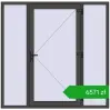 Pricing Entrance doors 2000x1970 mm DOOR OPTIMUM REHAU BRILLANT BASALT_GREY external. Price: 6570,81 zł