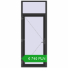 Pricing Entrance doors 960x2500 mm DOOR KORSA ENERGY-SAVING REHAU SYNEGO BLACK_STRUCTURAL external. Price: 6 740.48 PLN