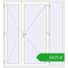 Pricing Drzwi zewnętrzne 2100x2300 mm DOOR KORSA ENERGY-SAVING REHAU SYNEGO RAL 9016 Traffic white dwustronny. Price: 8429,15 zł