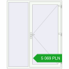 Pricing Entrance doors 1750x2150 mm DOOR KORSA ENERGY-SAVING REHAU SYNEGO RAL 9016 Traffic white two-sided. Price: 5 068.63 PLN