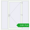 Ustalenie cen Drzwi zewnętrzne 2000x2100 mm DOOR KORSA ENERGY-SAVING REHAU SYNEGO RAL 9016 Traffic white dwustronny. Cena: 5 851.31 PLN