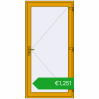 Pricing Entrance doors 1100x2200 mm DOOR ALU STANDARD 72 RAL 1004 Golden yellow two-sided. Price: 1251,24 €