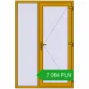 Pricing Entrance doors 1400x2100 mm DOOR KORSA ALU STANDARD 72 RAL 1005 Honey yellow two-sided. Price: 7 084.19 PLN