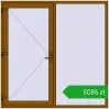 Pricing Entrance doors 2000x2000 mm DOOR KORSA ENERGY-SAVING REHAU SYNEGO GOLDEN OAK two-sided. Price: 5085,29 zł