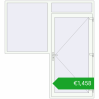 Ustalenie cen Drzwi zewnętrzne 2200x2400 mm DOOR ALU STANDARD 72 RAL 9016 Traffic white dwustronny. Cena: 1457,75 €