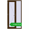 Pricing Entrance doors 1100x2200 mm DOOR KORSA OPTIMUM REHAU BRILLANT DARK_OAK two-sided. Price: 3948,59 zł