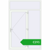 Pricing Entrance doors 1700x2600 mm DOOR OPTIMUM REHAU BRILLANT RAL 9016 Traffic white two-sided. Price: 894,87 €