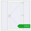 Pricing Entrance doors 1980x2045 mm DOOR KORSA OPTIMUM REHAU BRILLANT RAL 9016 Traffic white two-sided. Price: 1278,19 €