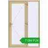 Pricing Entrance doors 1400x2100 mm DOOR KORSA ALU STANDARD 72 RAL 1000 Green beige two-sided. Price: 7 084.19 PLN