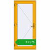 Pricing Entrance doors 900x2010 mm DOOR ALU STANDARD 72 RAL 1003 Signal yellow two-sided. Price: 1075,24 €