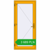 Pricing Entrance doors 900x2010 mm DOOR KORSA ALU STANDARD 72 RAL 1003 Signal yellow two-sided. Price: 3 689.17 PLN