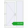 Pricing Entrance doors 1380x2000 mm DOOR KORSA OPTIMUM REHAU BRILLANT RAL 9016 Traffic white two-sided. Price: 1456,94 €