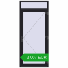 Pricing Entrance doors 1020x2350 mm DOOR KORSA ENERGY-SAVING REHAU SYNEGO BLACK_ULTI-MATT two-sided. Price: 2 007.1 EUR