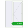 Pricing Entrance doors 1400x2100 mm DOOR KORSA OPTIMUM REHAU BRILLANT RAL 9016 Traffic white two-sided. Price: 3589,50 zł