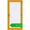 Ustalenie cen Drzwi zewnętrzne 1100x2200 mm DOOR ALU STANDARD 72 RAL 1004 Golden yellow dwustronny. Cena: 1519,36 €