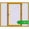 Pricing Entrance doors 2370x2020 mm DOOR KORSA ALU STANDARD 72 RAL 1005 Honey yellow two-sided. Price: 1584,58 €
