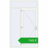 Pricing Entrance doors 1500x2500 mm DOOR KORSA ENERGY-SAVING REHAU SYNEGO RAL 9016 Traffic white two-sided. Price: 1145,43 €
