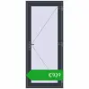Pricing Entrance doors 900x2100 mm DOOR OPTIMUM REHAU BRILLANT ANTHRACITE_GREY_STRUKTURAL external. Price: 938,95 €