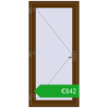 Pricing Entrance doors 950x2000 mm DOOR KORSA OPTIMUM REHAU BRILLANT WALNUT two-sided. Price: 765,14 €