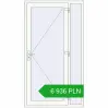 Pricing Entrance doors 1200x2150 mm DOOR KORSA ALU STANDARD 72 RAL 9016 Traffic white two-sided. Price: 6 935.53 PLN
