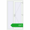 Pricing Entrance doors 1150x2100 mm DOOR OPTIMUM REHAU BRILLANT RAL 9016 Traffic white two-sided. Price: 871,23 €