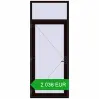 Pricing Entrance doors 1020x2560 mm DOOR KORSA ENERGY-SAVING REHAU SYNEGO BLACK_BROWN two-sided. Price: 2 035.66 EUR