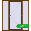 Pricing Entrance doors 2000x2250 mm DOOR KORSA ENERGY-SAVING REHAU SYNEGO WALNUT two-sided. Price: 8478,32 zł