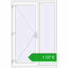 Pricing Entrance doors 1400x2070 mm DOOR KORSA OPTIMUM REHAU BRILLANT RAL 9016 Traffic white two-sided. Price: 1033,50 €