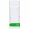 Ustalenie cen Drzwi zewnętrzne 1000x2600 mm DOOR KORSA OPTIMUM REHAU BRILLANT RAL 9016 Traffic white dwustronny. Cena: 620,43 €