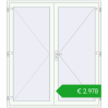 Ustalenie cen Drzwi zewnętrzne 2000x2250 mm DOOR KORSA ENERGY-SAVING REHAU SYNEGO RAL 9016 Traffic white dwustronny. Cena: 2977,71 €