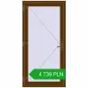 Pricing Entrance doors 1000x2000 mm DOOR KORSA OPTIMUM REHAU BRILLANT WALNUT two-sided. Price: 4 738.88 PLN