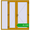 Ustalenie cen Drzwi zewnętrzne 2000x2100 mm DOOR ALU STANDARD 72 RAL 1005 Honey yellow dwustronny. Cena: 1703,17 €