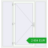 Pricing Entrance doors 2000x2100 mm DOOR KORSA ENERGY-SAVING REHAU SYNEGO RAL 9016 Traffic white two-sided. Price: 2 603.5 EUR