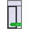 Ustalenie cen Drzwi zewnętrzne 1380x2700 mm DOOR OPTIMUM REHAU BRILLANT BLACK_ULTI-MATT dwustronny. Cena: 1201,26 €