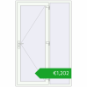 Pricing Entrance doors 1500x2300 mm DOOR KORSA ENERGY-SAVING REHAU SYNEGO RAL 9016 Traffic white two-sided. Price: 1201,67 €