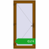 Ustalenie cen Drzwi zewnętrzne 1000x2200 mm DOOR KORSA OPTIMUM REHAU BRILLANT GOLDEN OAK dwustronny. Cena: 673,55 €