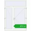 Ustalenie cen Drzwi zewnętrzne 1700x2350 mm DOOR ALU STANDARD 72 RAL 9016 Traffic white dwustronny. Cena: 8910,78 zł