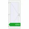 Pricing Drzwi zewnętrzne 900x2150 mm DOOR ENERGY-SAVING REHAU SYNEGO RAL 9016 Traffic white dwustronny. Price: 899,92 €