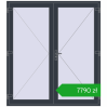Pricing Entrance doors 1880x2100 mm DOOR OPTIMUM REHAU BRILLANT ANTHRACITE_GREY_STRUKTURAL two-sided. Price: 7790,15 zł