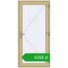 Ustalenie cen Drzwi zewnętrzne 1000x2100 mm DOOR ALU STANDARD 72 RAL 1000 Green beige dwustronny. Cena: 5057,51 zł