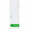 Pricing Entrance doors 750x2290 mm DOOR KORSA OPTIMUM REHAU BRILLANT RAL 9016 Traffic white two-sided. Price: 699.92 EUR