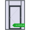 Pricing Entrance doors 1650x2460 mm DOOR KORSA OPTIMUM REHAU BRILLANT ANTHRACITE_GREY_STRUKTURAL two-sided. Price: 9 379.13 PLN