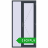 Ustalenie cen Drzwi zewnętrzne 1200x2300 mm DOOR KORSA ENERGY-SAVING REHAU SYNEGO ANTHRACITE_GREY_STRUKTURAL dwustronny. Cena: 6 605.4 PLN
