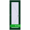 Pricing Entrance doors 770x2075 mm DOOR KORSA OPTIMUM REHAU BRILLANT MOSS_GREEN two-sided. Price: 1425,44 €
