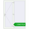 Pricing Entrance doors 1700x2200 mm DOOR KORSA OPTIMUM REHAU BRILLANT RAL 9016 Traffic white two-sided. Price: 3 839.87 PLN