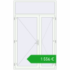Pricing Entrance doors 1600x2600 mm DOOR KORSA OPTIMUM REHAU BRILLANT RAL 9016 Traffic white two-sided. Price: 1556,00 €